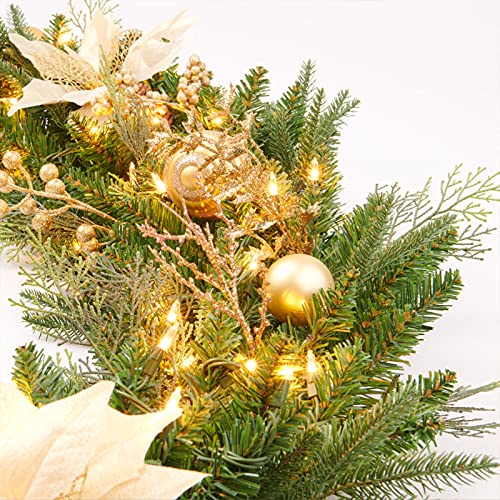 Pre-lit Christmas Garland 9ft with 50 LED Lights B458889