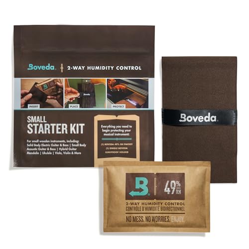 Boveda Music Large Starter Kit - (3) 49% RH Standard Boveda - Ideal Two-Way Humidty Control for MOST CLIMATES - For Guitars & Other Large Wooden Instruments