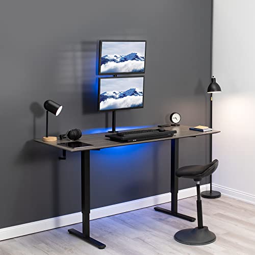 Dual Monitor Desk Mount Stand with Height Adjustment and VESA Plates for 2 LCD Ultrawide Screens up to 34 Inches K936