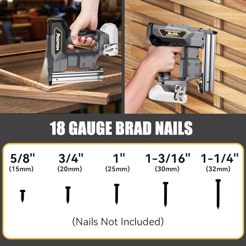 Cordless 18GA Brad Nailer for Wood Carpentry, Brushless, 2 Mode Q129039