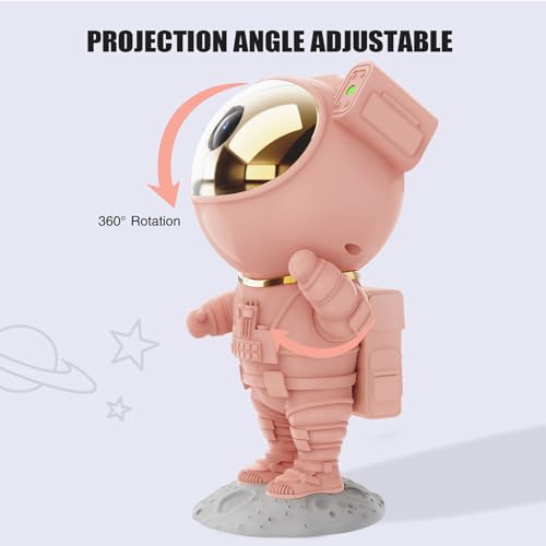 Astronaut Star Projector Night Light with Remote and Timer E396