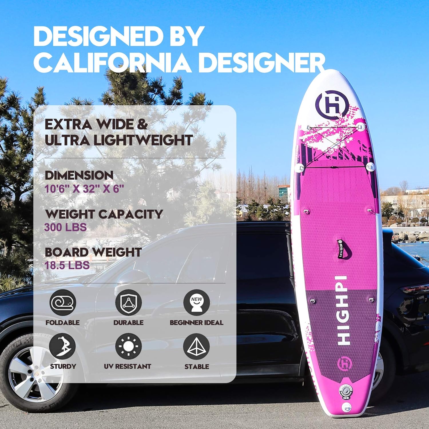 Inflatable Stand Up Paddle Board with Backpack, Paddle and Pump S749