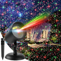 Laser Projector Lights Outdoor for Christmas, Red & Green Stars E3762