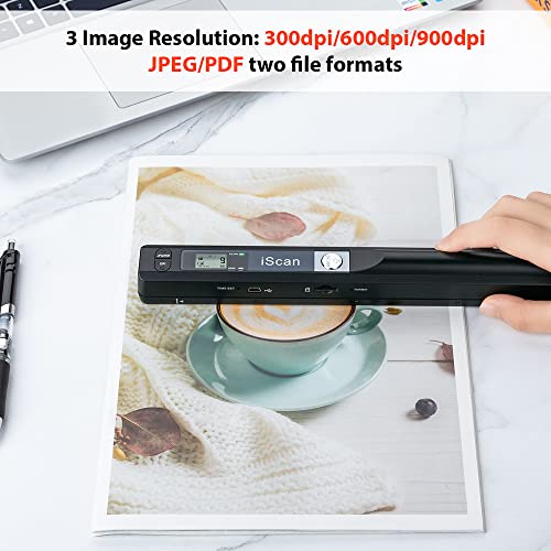 Portable Scanner for A4 Documents, Handheld, up to 900 DPI M771576