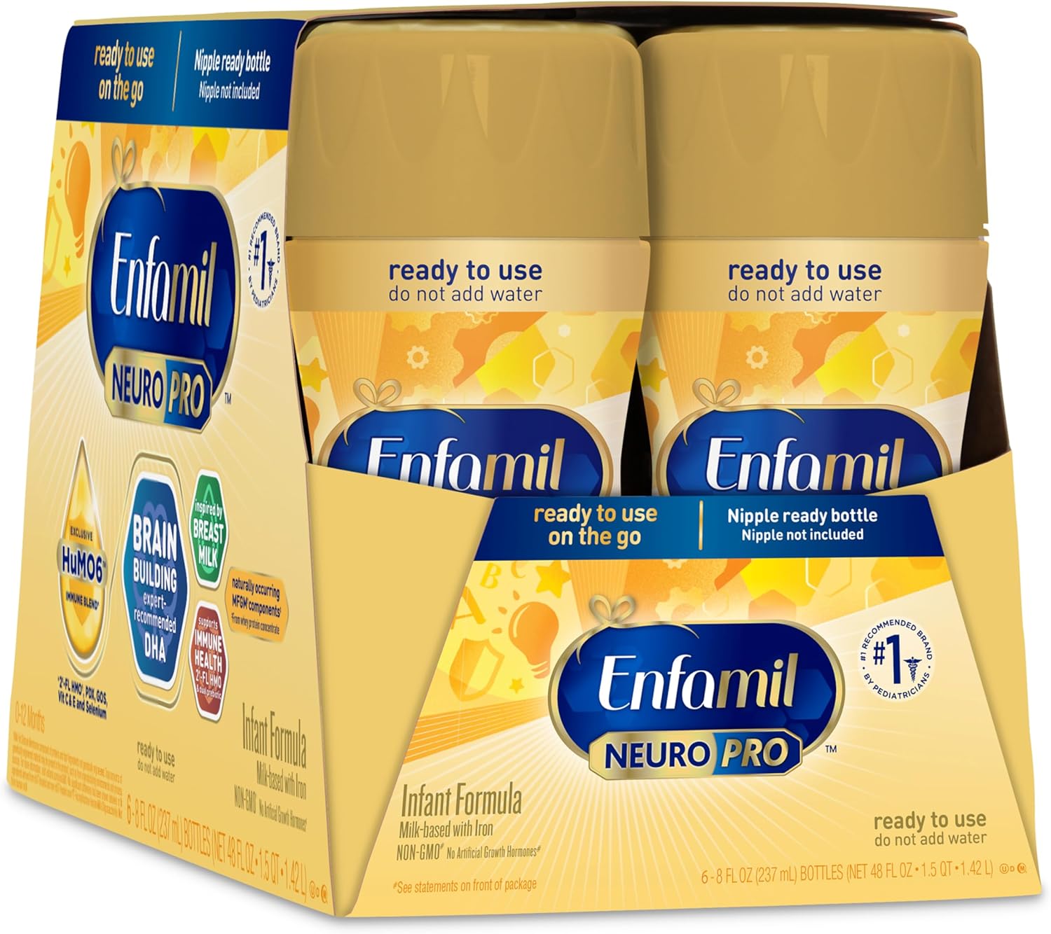 Baby Formula with Prebiotics, DHA, Non-GMO, Refill Box S161