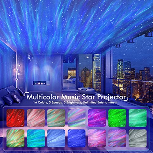 Galaxy Projector with Bluetooth Speaker and White Noise for Bedroom P99664