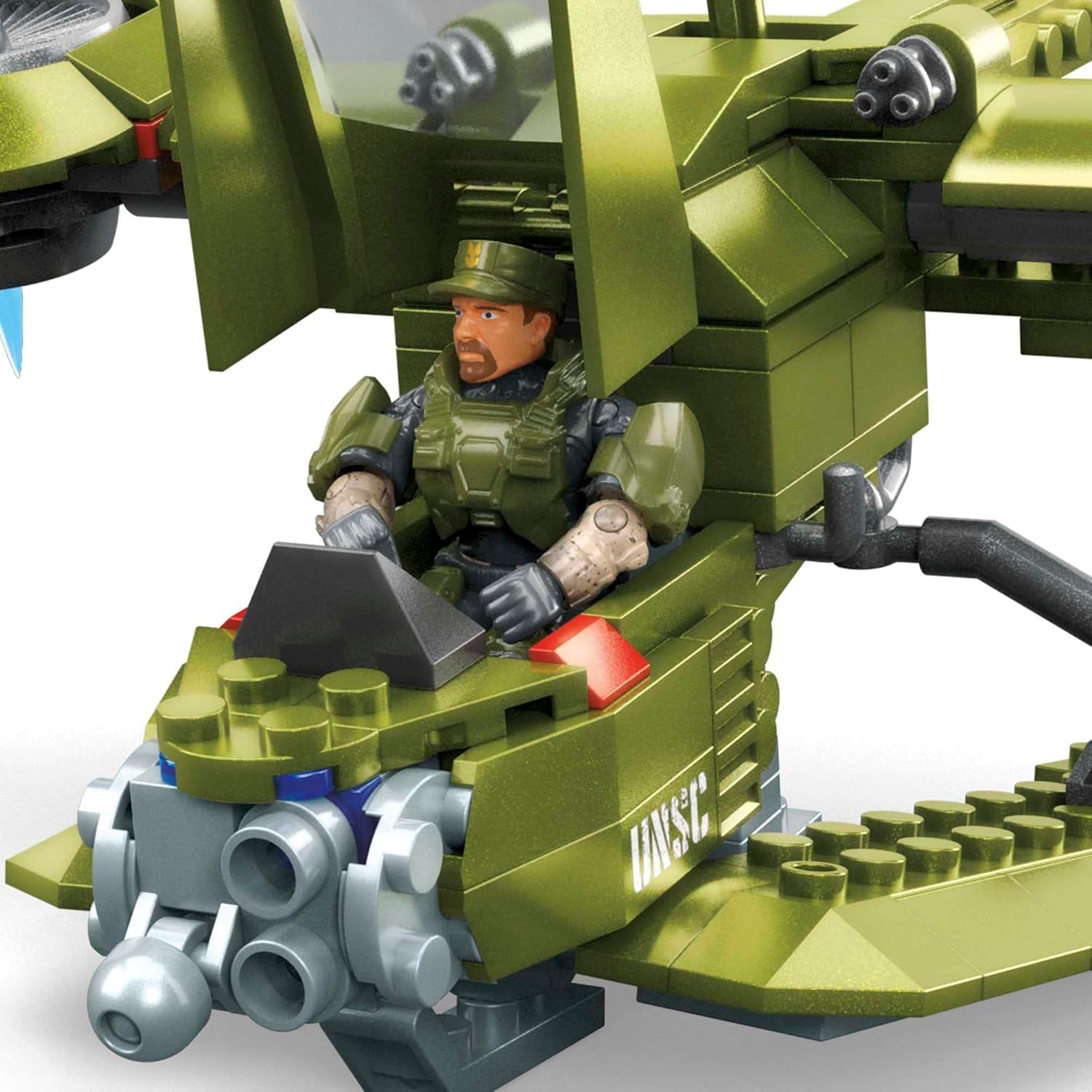 Halo Vehicle Building Set for Kids, UNSC Hornet Recon Aircraft with 291 Pieces and 2 Micro Action Figures Q8824