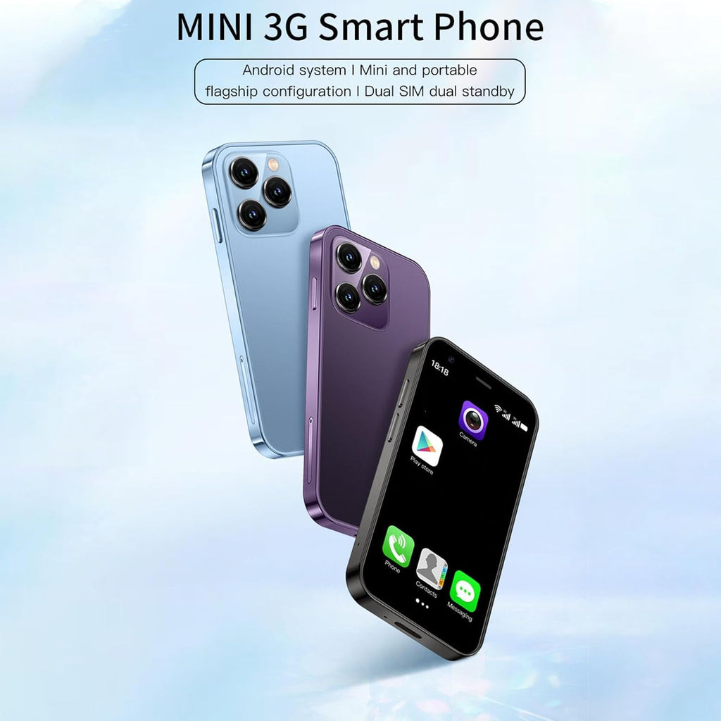 Mini 3G Smartphone with HD Camera, Dual SIM, 2GB 16GB, Blue I9398