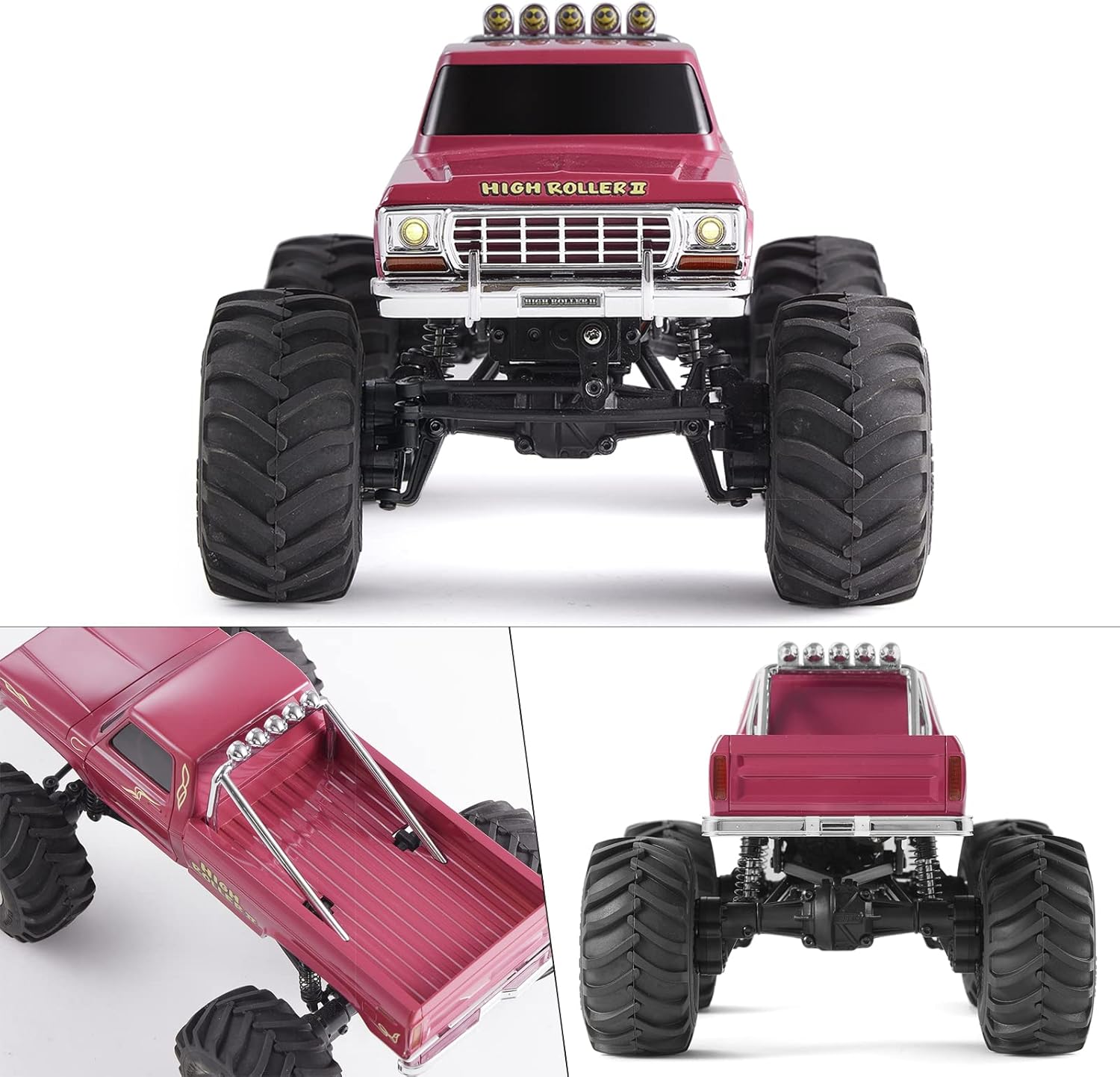 1/24 Monster RC Crawler Truck 2 Speed 2.4G Remote Control Car RTR J964440