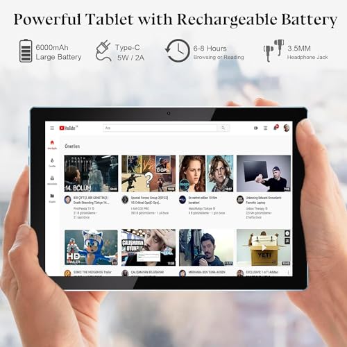 10 Inch Android Tablet with Keyboard Case Mouse Stylus J550018