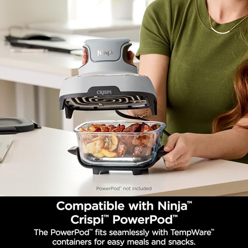 Air Fryer with Glass Containers, 4 QT & 6 Cup, Dishwasher Safe Z1664