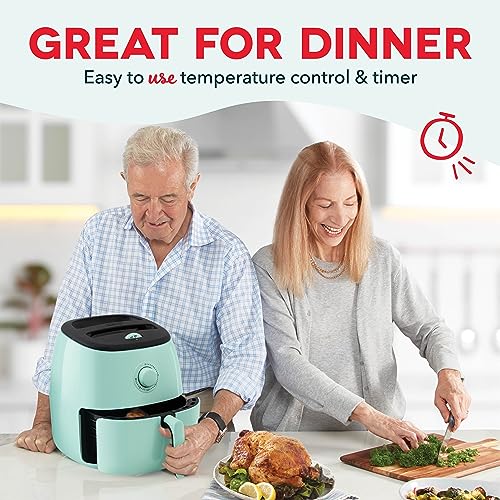 Electric Air Fryer Oven, 2.6 Qt., Grey, Compact, Auto Shut Off, 1000-Watt O64979