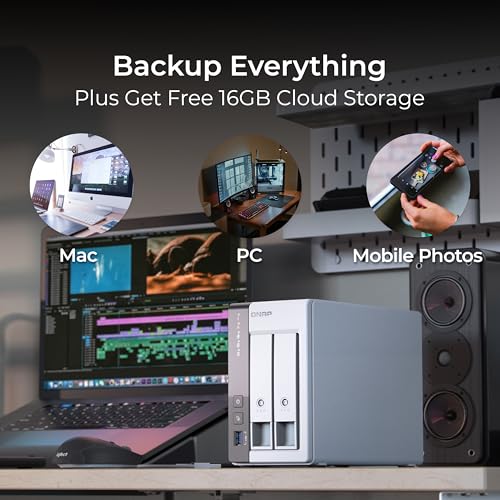 2-Bay 2.5GbE Desktop NAS with ARM Quad-Core CPU and 4GB RAM B1959