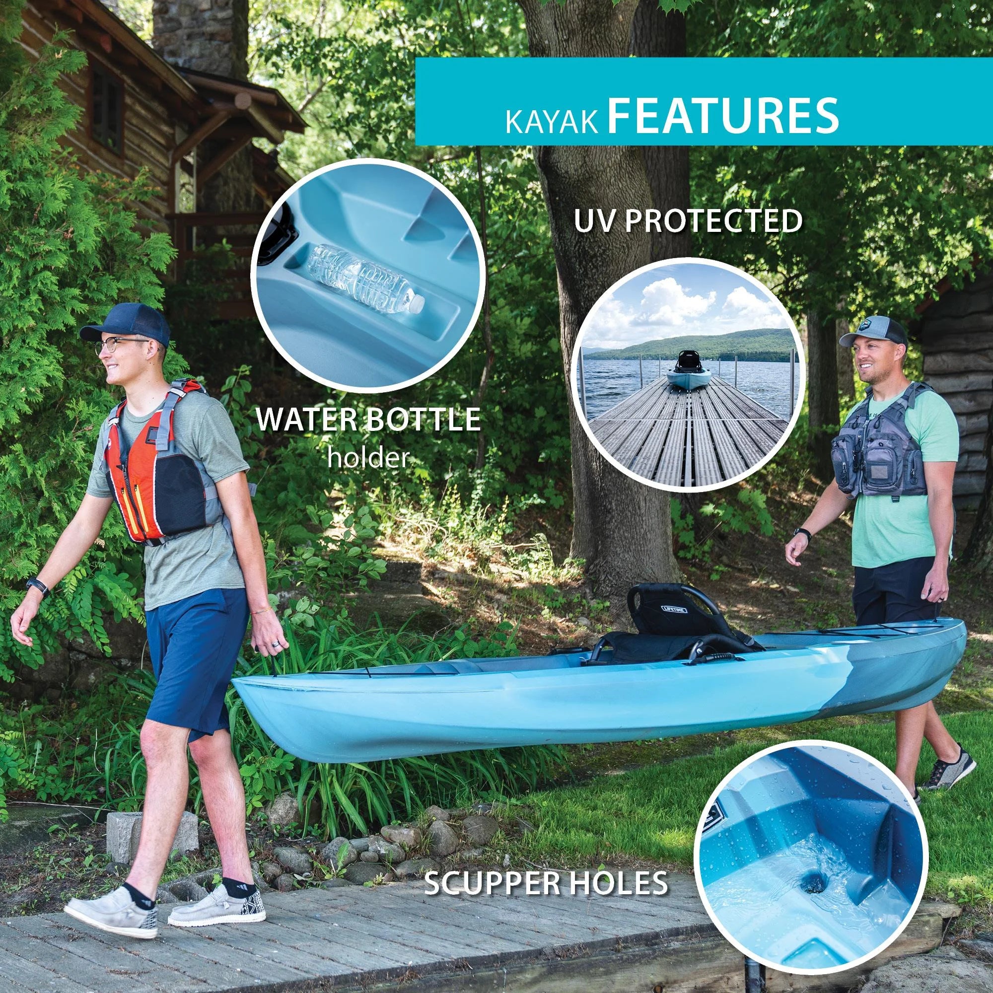 Sit-on-Top Kayak, Dragonfly Blue G576631