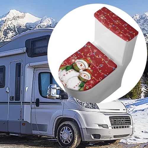 Christmas Toilet Lid and Tank Cover Set for Bathroom Decor K51670