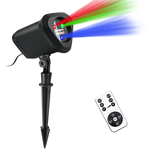 Christmas Laser Lights Red and Green Star Show for Indoor Outdoor Decor N5581