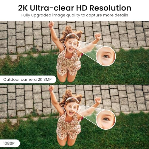 2K Home Security Camera, Indoor/Outdoor, Color Night Vision E889819