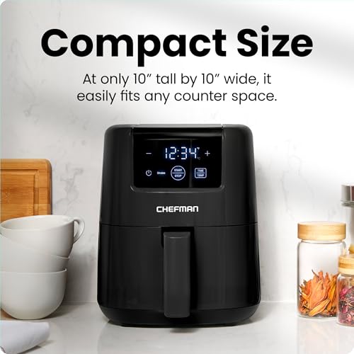 2 Qt Mini Air Fryer with Digital Timer and Nonstick Basket K944