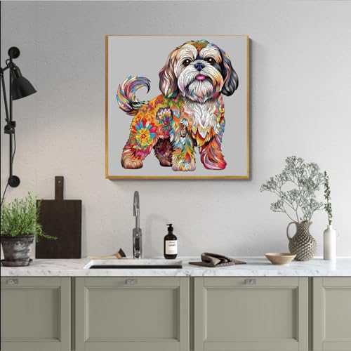 Wooden Puzzle for Adults, Shih Tzu Design, 190 Pieces K992311
