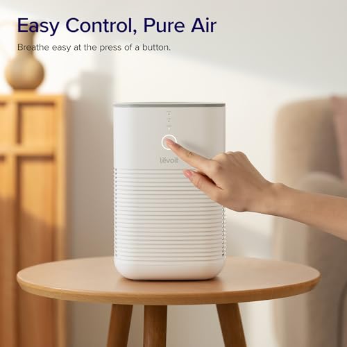 Air Purifier for Bedroom Home, 3-in-1 Filter Cleaner with Fragrance Sponge, Filters Smoke, Allergies, Pet Dander, Odor, Dust, Portable T545