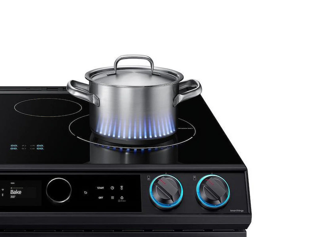 6.3 cu. ft. Smart Slide-in Induction Range, Black Stainless O860