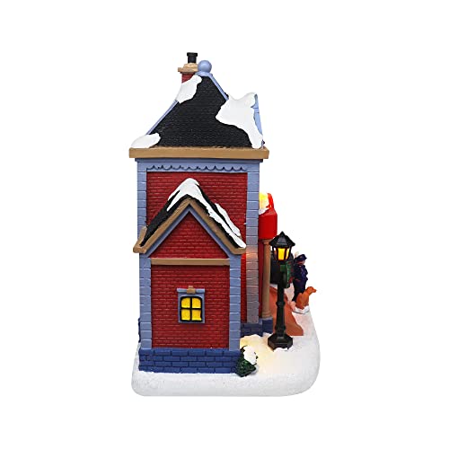 Lighted Musical Snow Village with Animated Kids Sledding A3584
