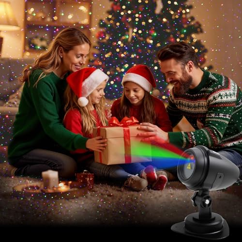 Outdoor Garden Laser Lights Projector, Red Green Blue W601936