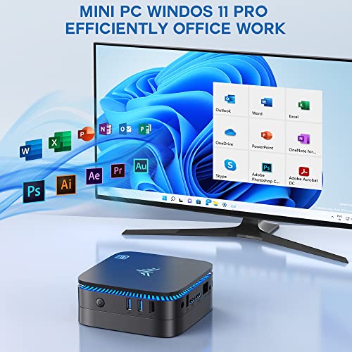 Mini PC Intel N95 8GB RAM 256GB SSD 4K HDMI Dual WiFi H81596