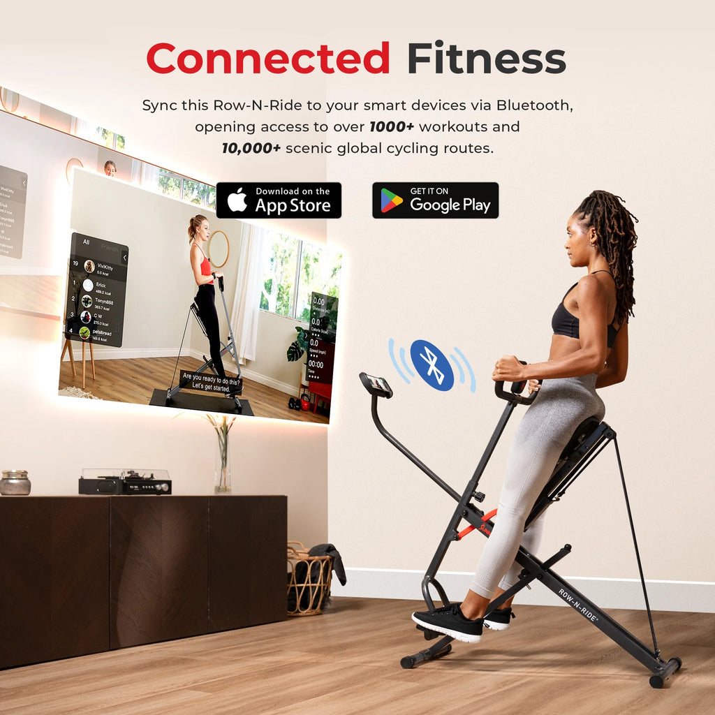 Smart Upright Row-N-Ride Exerciser with Adjustable Resistance U2763