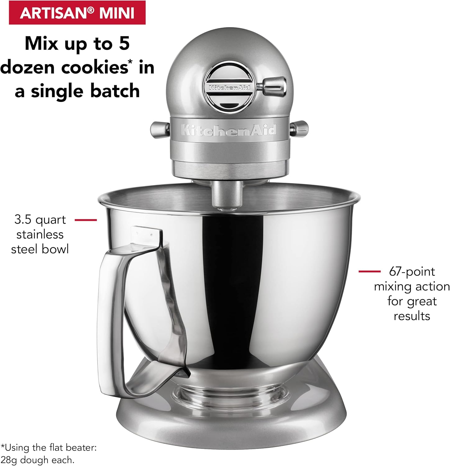 3.5 Quart Tilt-Head Stand Mixer with Glass Bowl G384423