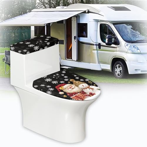 Christmas Toilet Lid and Tank Cover Set for Bathroom Decor K51670