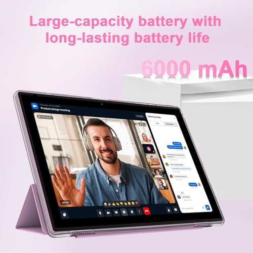 Tablet 10 Inch, 18GB RAM 128GB ROM, 2 in 1 with Keyboard Mouse Stylus G64709