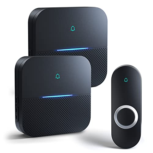 Wireless Doorbell, Waterproof, 1000ft Range, 2 Buttons & 2 Receivers Y887696