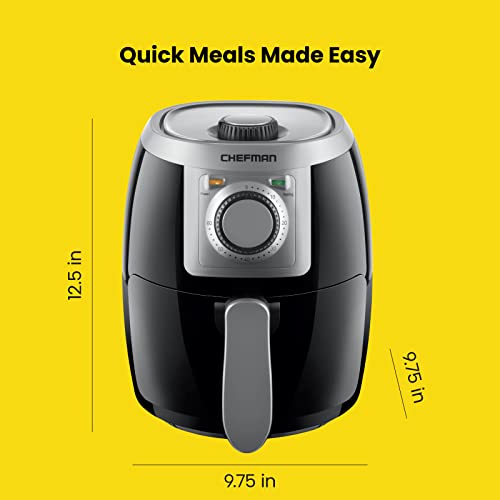 2 Qt Mini Air Fryer with Digital Timer and Nonstick Basket K944
