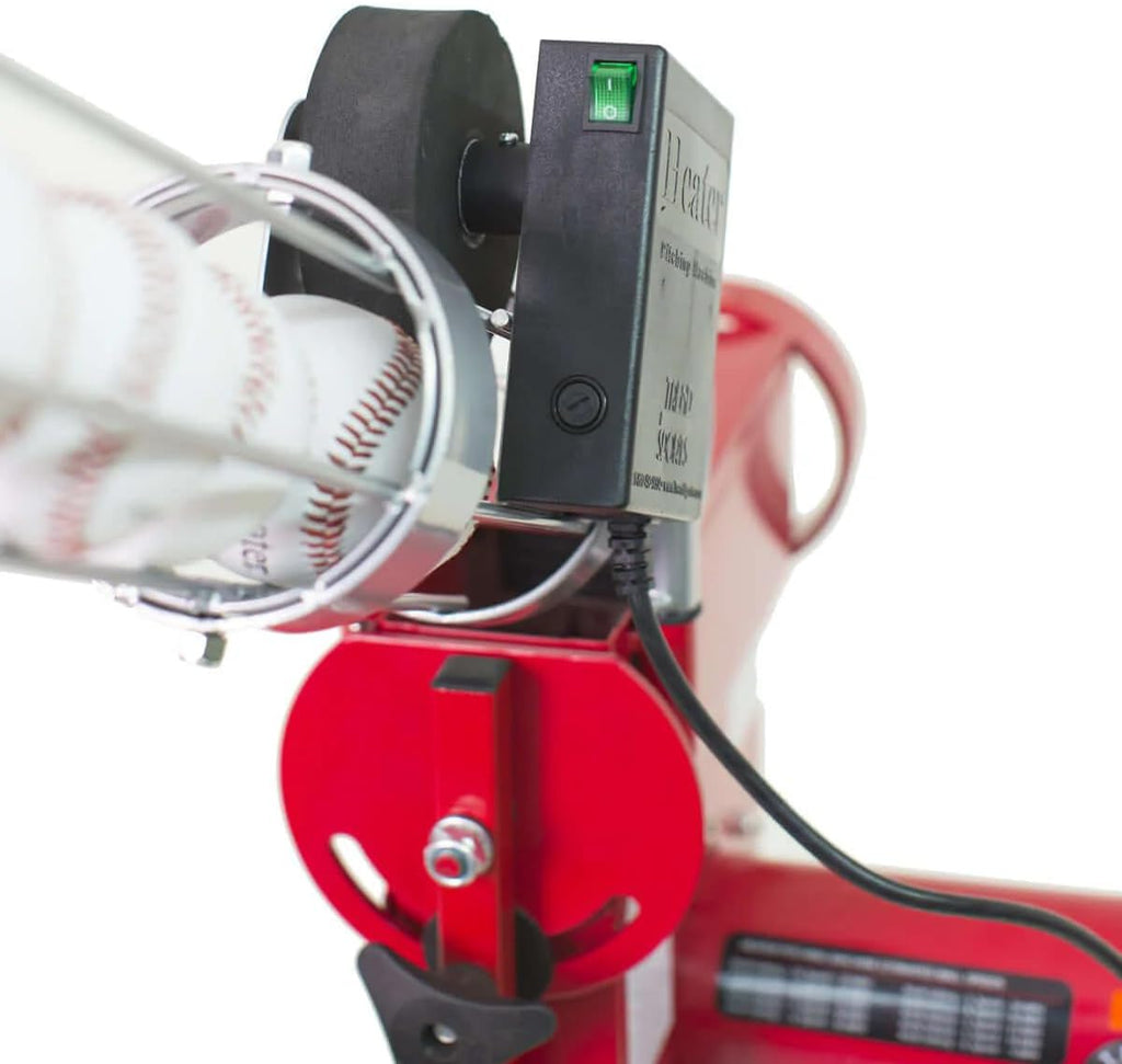 Breaking Ball Baseball Pitching Machine with Auto Ball Feeder and Batting Cage A58135