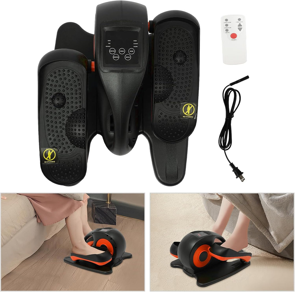 Under Desk Elliptical Machine, Seated Pedal Exerciser with Remote Control G559638