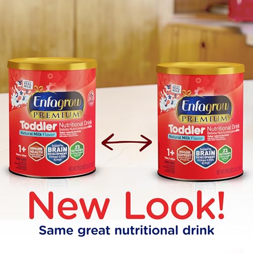 Toddler Nutritional Drink Powder with DHA and Prebiotics, Non-GMO, 24 Oz Can N160614