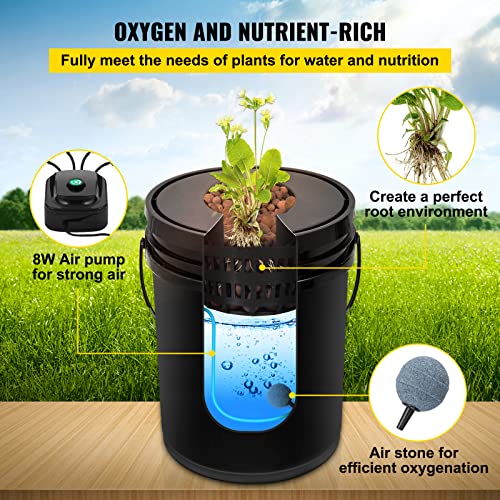 Hydroponics Grow System with Top Drip, Recirculating Deep Water Culture O89791