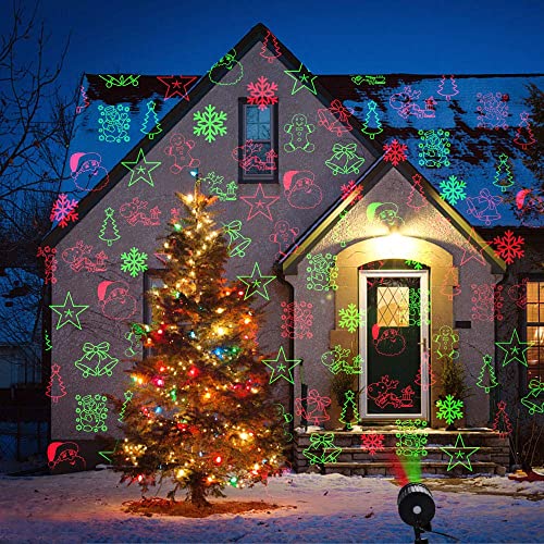 Christmas Laser Projector Lights with Remote, 8 Patterns for Indoor Outdoor B916350