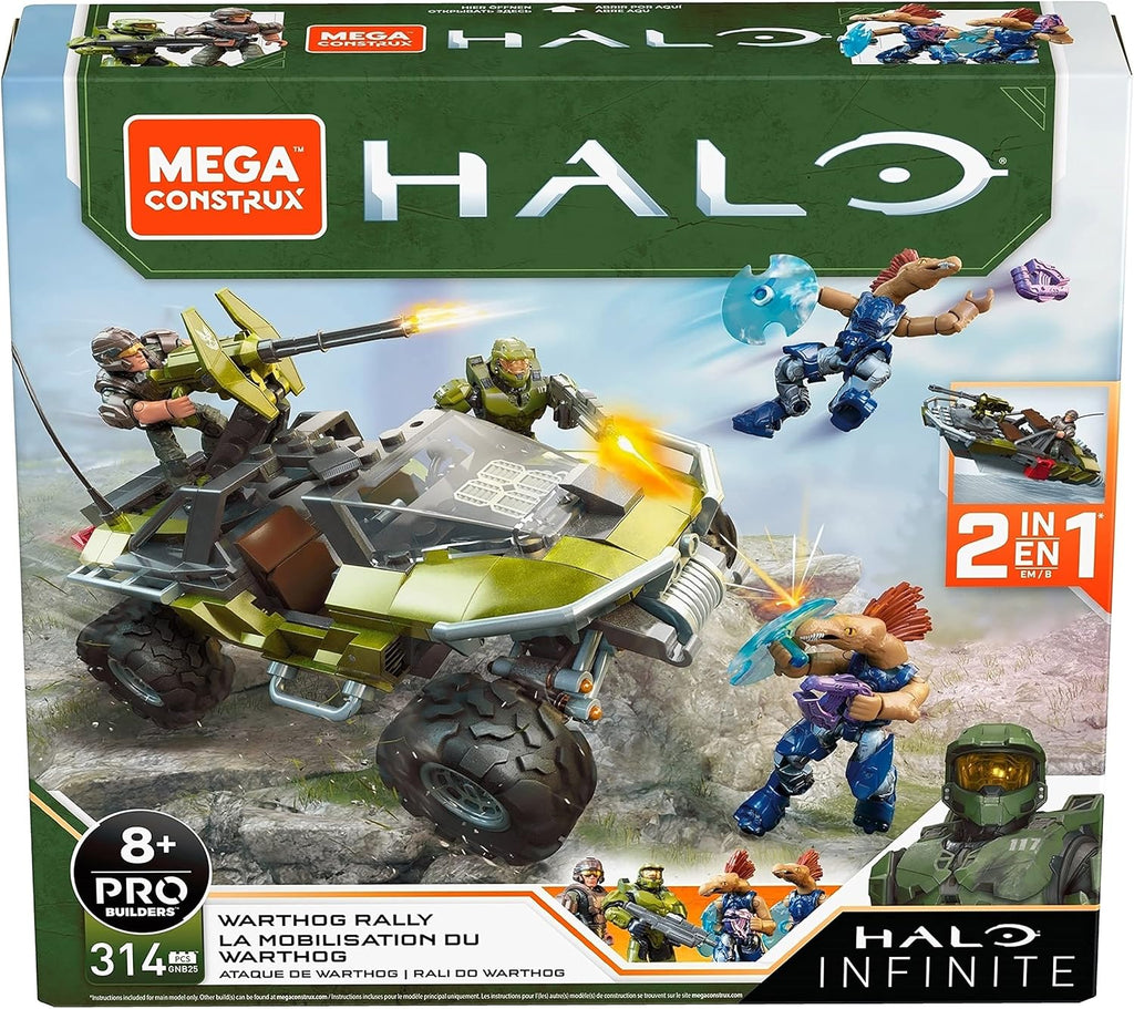 Halo Warthog Rally Vehicle Construction Set with Master Chief Figure D5738