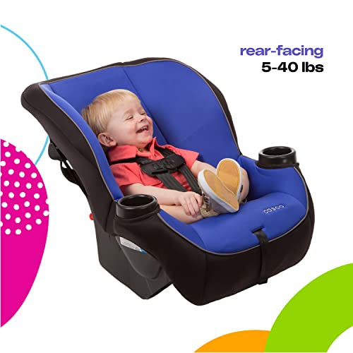 2-in-1 Convertible Car Seat, Rear-Facing 5-40 lb, Forward-Facing 22-40 lb, up to 43 in, Blue E632