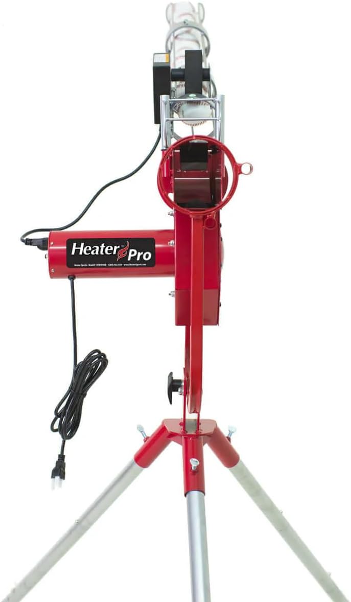 Breaking Ball Baseball Pitching Machine with Auto Ball Feeder and Batting Cage A58135