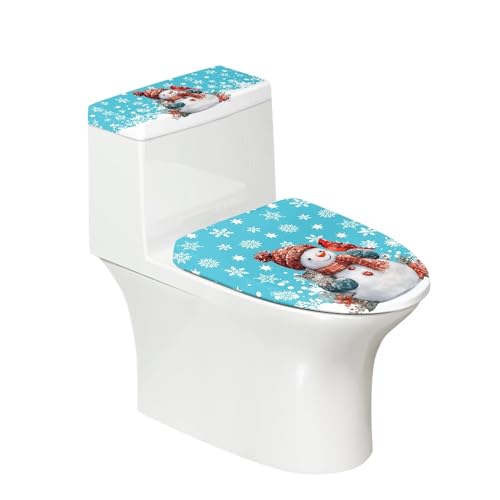 Christmas Toilet Lid and Tank Cover Set for Bathroom Decor K51670