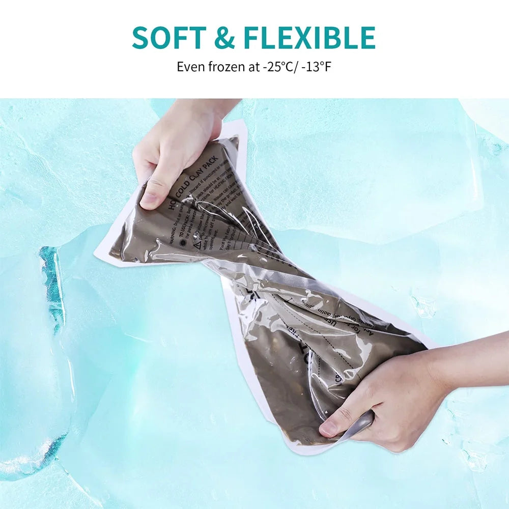 Reusable Clay Ice Pack with Strap for Pain Relief M89266
