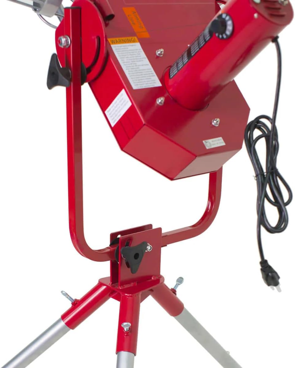 Breaking Ball Baseball Pitching Machine with Auto Ball Feeder and Batting Cage A58135