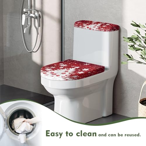 Christmas Toilet Lid and Tank Cover Set for Bathroom Decor K51670