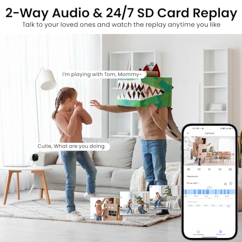 2K Home Security Camera, Indoor/Outdoor, Color Night Vision E889819