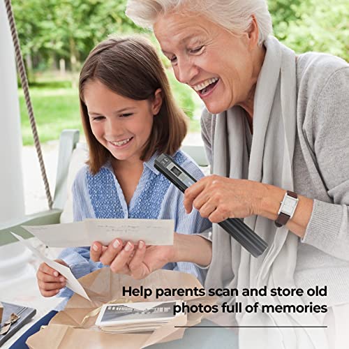 Portable Scanner for A4 Documents Photos, 900 DPI, Flat Scanning, Includes 16G SD Card I7693