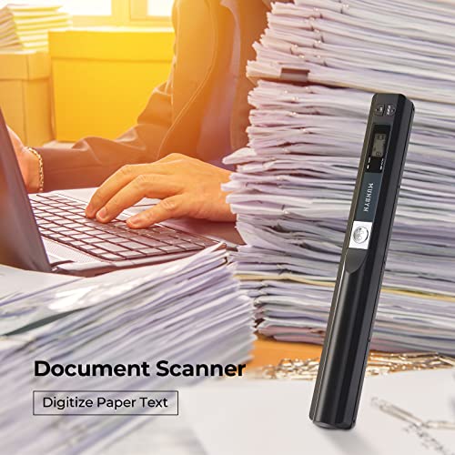 Portable Scanner for A4 Documents Photos, 900 DPI, Flat Scanning, Includes 16G SD Card I7693
