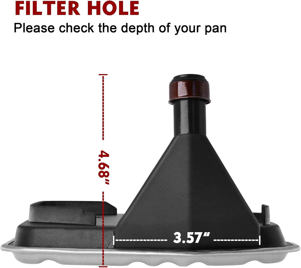 Transmission Filter Kit with Gasket for 4L60-E 4L65-E Deep Pan S240704